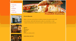 Desktop Screenshot of pizza-klamovka.cz